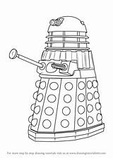 Line Tardis Drawing Draw Dalek Doctor Who Drawings Paintingvalley sketch template