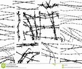Barbed sketch template