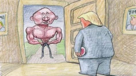 homophobic new york times cartoon shows donald trump and vladimir