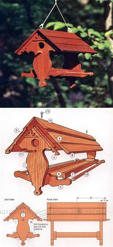 bird feeder plans outdoor plans  projects woodarchivistcom derevyannye doma