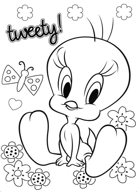 fun coloring pages tweety bird coloring pages