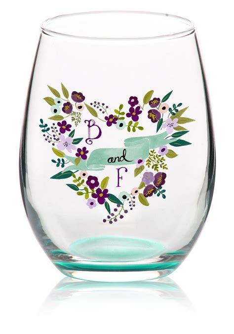 personalized 9 oz arc stemless wine glasses c8832 discountmugs
