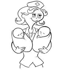 top  nurse coloring pages     coloring pages hand