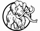 Mammoth Coloring Hairy Pages Prehistoric Categories sketch template