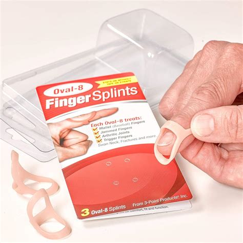 oval  finger splint graduated set sizes    amazonca health