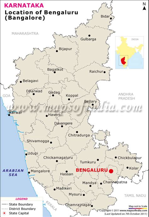 Bangaluru Location Map Where Is Bangalore Located