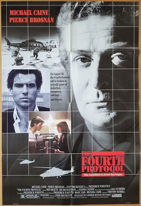 the fourth protocol movie poster 1 sided original folded 27x40 pierce