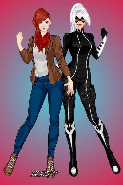 Spiderman Ps4 Game Mj Watson And Black Cat By Jaz Merigold On