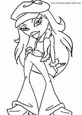 Bratz Pages Coloring Cartoon Color Character Printable Kids Sheets Characters Back Cartoonwatcher sketch template