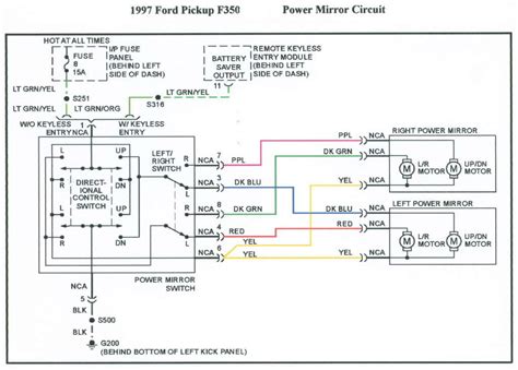 power mirror switch wiring diagram general wiring diagram