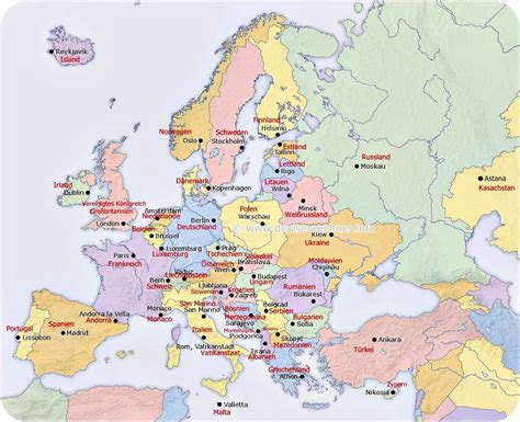 europa laender und hauptstaedte liste zum ausdrucken simpel europa