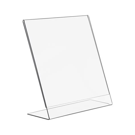 8 5x11 slant back economy plastic sign holder buy