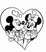 Disney Coloring Pages Valentine Mickey Couple Valentines Princess Cute Coloriage Printable Mouse Color 5c80 Print Imprimer Minnie Miki Dessin Kids sketch template