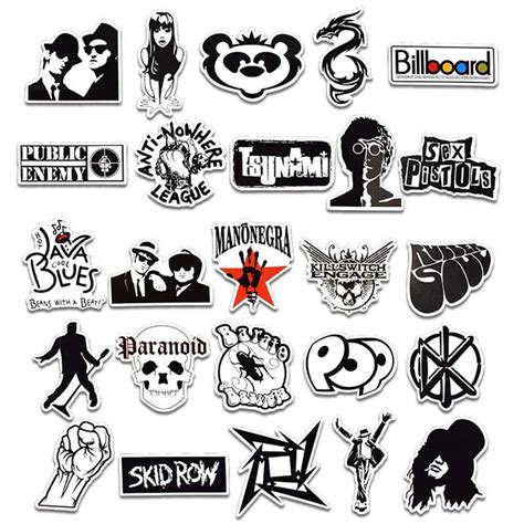 Best And Cheapest Car Stickers Rock Roll Band Team Cool Sticker Random