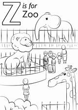 Zoo Printable sketch template