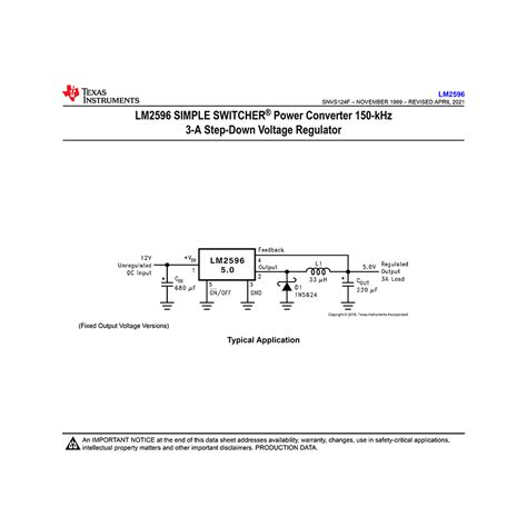 lm ti khz  step  voltage regulator datasheet