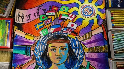 united nations poster making concept international year  indigenous