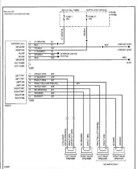 ford taurus stereo wiring diagram baharehnews