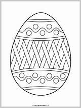 Easter Egg Coloring Pages Printable Templates Mombrite Eggs Kids sketch template