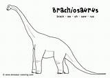 Coloring Brachiosaurus Dinosaur Neck Long Pages Printable Herbivore Colouring Color Kids Print Necked Pdf Cute Legs Choose Board Has Uteer sketch template