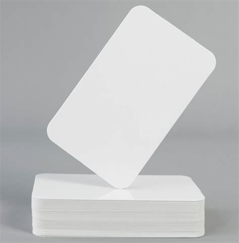 plain white plastic pvc cards  exact size   credit card pack   etsy