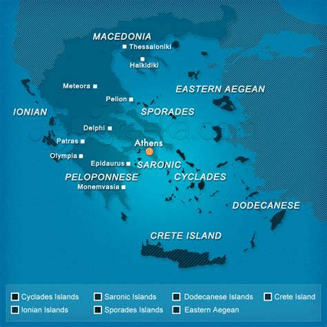 greece map  greece   islands greeka