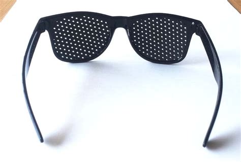 made in china promotional uv 400 pin hole glasses pinhole sunglasses