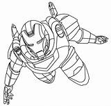 Iron Man Coloring Pages Avengers Kids sketch template