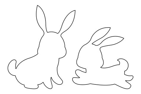 easter bunny templates printable