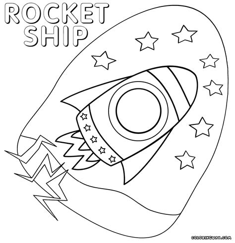 rocket coloring pages coloring pages    print