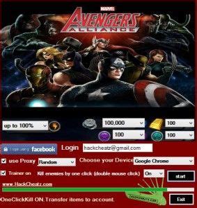 marvel avengers alliance hack facebook  version