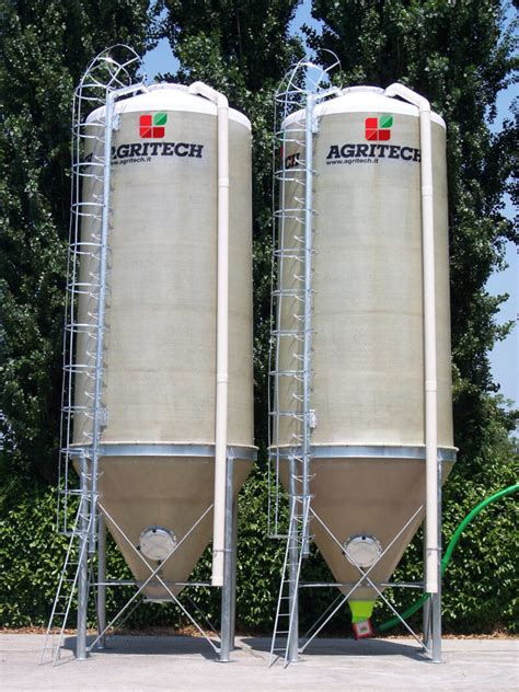 Silos Fiberglass Mod Sia For Feed And Cereals Agritech