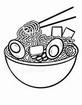 Noodle sketch template