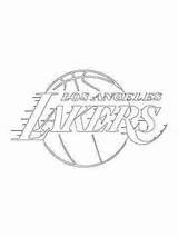 Lakers Logo Coloring Pages Choose Board sketch template