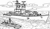 Warship Coloring Transportation Coloriage Guerre Kb sketch template