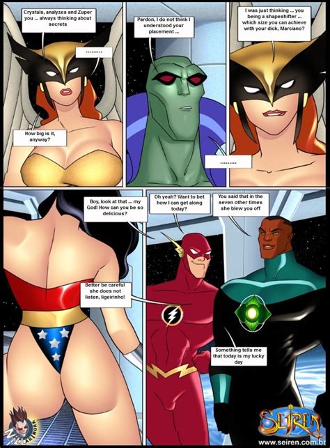 justice league a bunch of suprheroes who fucks more often than saving the world at least in