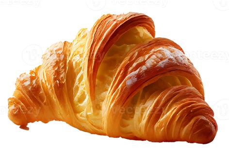 fresh cooked yellow croissant  png