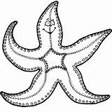 Coloring Starfish Pages Print sketch template
