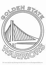 Warriors Golden State Logo Coloring Nba Draw Pages Step Drawing Drawings Easy Learn Tutorials Teams Printable August Color Getcolorings Sports sketch template