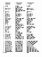Morse Code Symbols sketch template