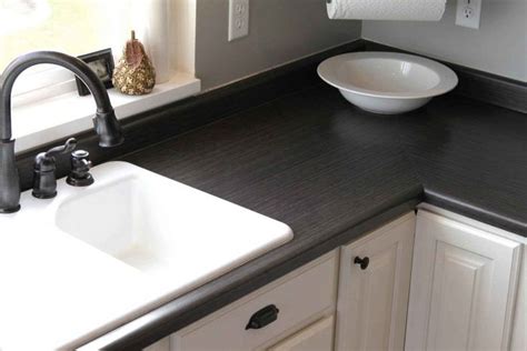 Appealing Kitchen Design Ideas Black Wooden Kitchen Countertop