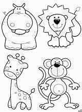 Coloring Pages Printable Cute Animal Library Clipart Animals Toddler sketch template