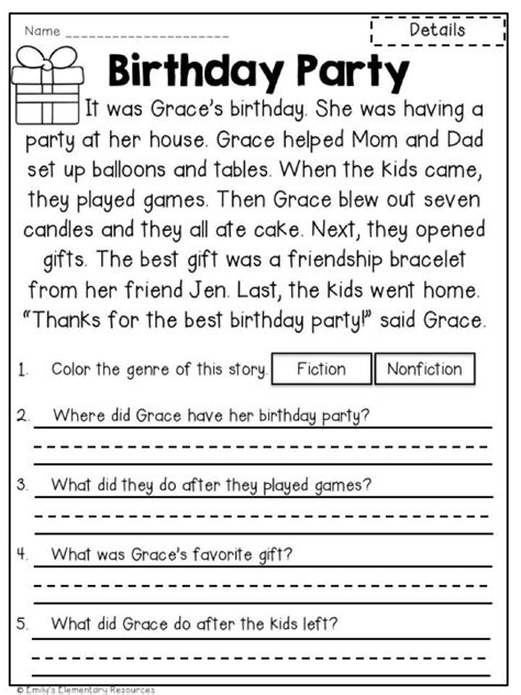reading comprehension activities reading comprehension worksheets