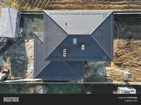 aerial view house roof image photo  trial bigstock