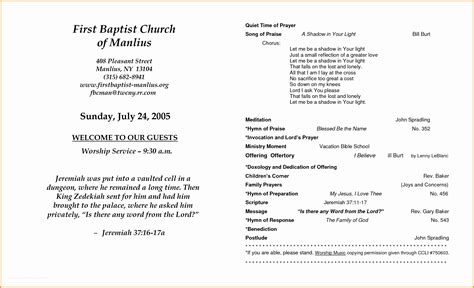 printable church program template