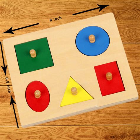 montessori geometric shape puzzles basic shapes  toddlers
