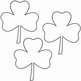 Clover Coloring Leaf Pages St Patrick Clovers Three Printable Patricks Trinity Shamrock Color Sheets Clip Sketch Leave Comments Visit Library sketch template