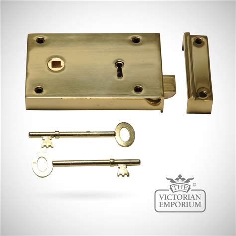 rim lock  cast brass  victorian emporium