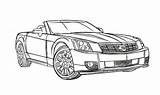 Coloring Cadillac Pages Xlr Escalade Car Template Xts Carscoloring sketch template