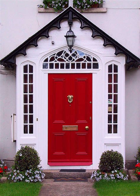 red front door  surprising door design  modern home